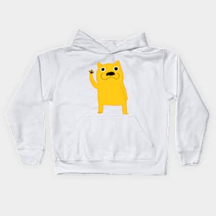 Waving Dog Kids Hoodie